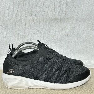 Skechers Womens Arya Slip On Knit Mesh Upper Memory Foam Casual Shoes SZ 7